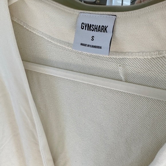 Gymshark Witney Simmons Cream Sweatshirt Cardigan - Picture 2 of 4